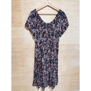 Maurices Floral Off The Shoulder 44" long Midi Dress LRG, 3051